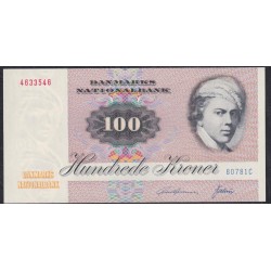 Дания 100 крон 1978 года, 4633546 B0781C (DENMARK 100 Kroner 1978) P 51e: UNC