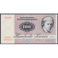 Дания 100 крон 1981 года, 1652074 C1812E (DENMARK 100 Kroner 1981) P 51h(1): UNC