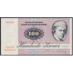 Дания 100 крон 1981 года, 1652074 C1812E (DENMARK 100 Kroner 1981) P 51h(1): UNC