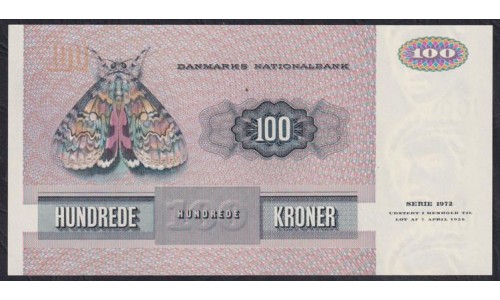 Дания 100 крон 1981 года, 1652074 C1812E (DENMARK 100 Kroner 1981) P 51h(1): UNC