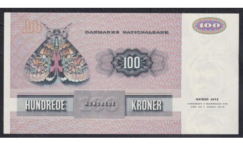 Дания 100 крон 1982 (DENMARK 100 Kroner 1982) P 51i: UNC