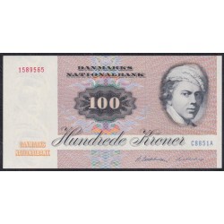 Дания 100 крон 1985 года, 1589565 C8851A (DENMARK 100 Kroner 1985) P 51m(3): UNC