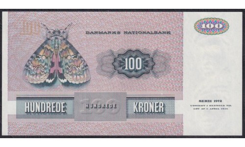 Дания 100 крон 1985 года, 1589565 C8851A (DENMARK 100 Kroner 1985) P 51m(3): UNC
