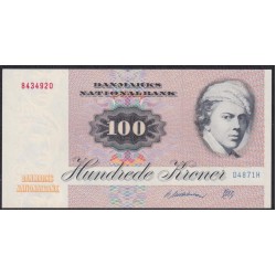Дания 100 крон 1987 года, 8434920 D4871H (DENMARK 100 Kroner 1987) P 51q(1): UNC