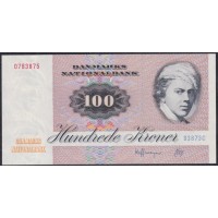 Дания 100 крон 1987 года, 0783875 D3873C (DENMARK 100 Kroner 1987) P 51q(2): UNC