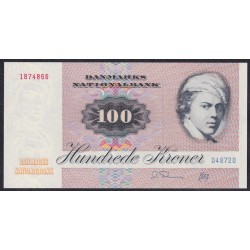 Дания 100 крон 1987 года, 1874866 D4872D (DENMARK 100 Kroner 1987) P 51q(3): UNC