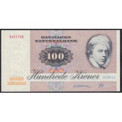 Дания 100 крон 1989, 6401708 (DENMARK 100 Kroner 1989) P 51s(3): UNC
