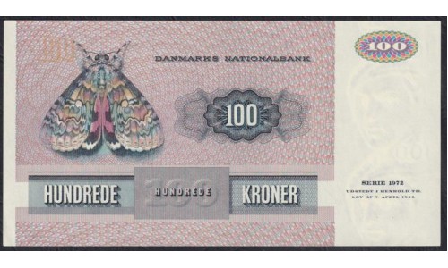 Дания 100 крон 1989, 6401708 (DENMARK 100 Kroner 1989) P 51s(3): UNC