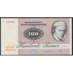 Дания 100 крон 1989, 6401708 (DENMARK 100 Kroner 1989) P 51s : UNC