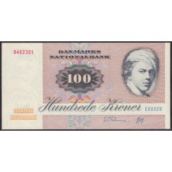 Дания 100 крон 1990 (DENMARK 100 Kroner 1990) P 51t(1): UNC