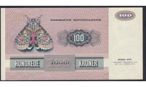 Дания 100 крон 1990 (DENMARK 100 Kroner 1990) P 51t(1): UNC