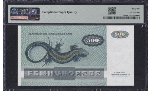 Дания 500 крон 1980 год (DENMARK 500 Kroner 1980) P 52с: UNC