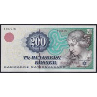 Дания 200 крон 2000 (DENMARK 200 Kroner 2000) P 57b: UNC