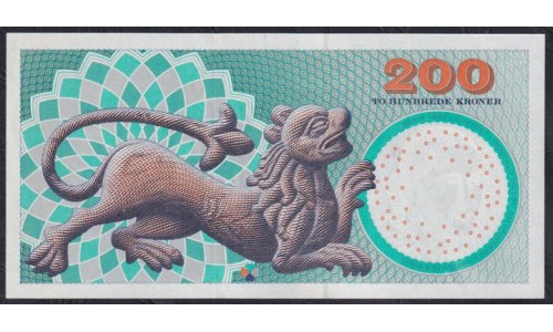 Дания 200 крон 2000 (DENMARK 200 Kroner 2000) P 57b: UNC