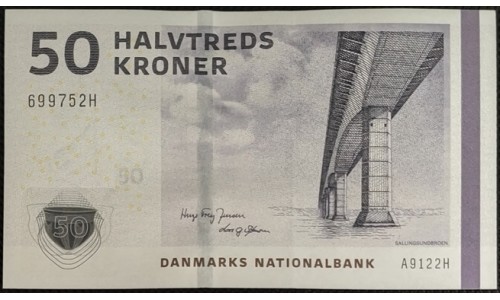 Дания 50 крон 2012 (DENMARK 50 Kroner 2012) P 65e : UNC