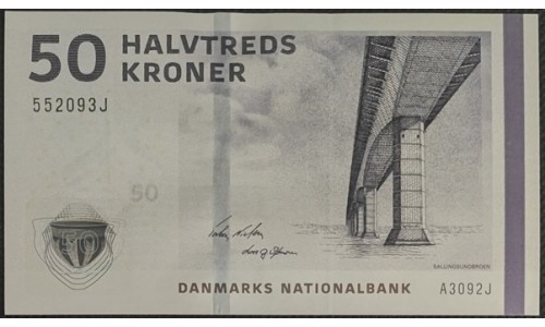 Дания 50 крон 2012 (DENMARK 50 Kroner 2012) P 65a(3) : UNC