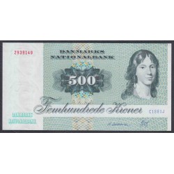 Дания 500 крон 1988 (DENMARK 500 Kroner 1988) P 52d: UNC