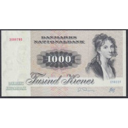 Дания 1000 крон 1992 (DENMARK 1000 Kroner 1992) P 53g: UNC