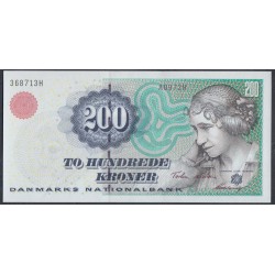 Дания 200 крон 2000 (DENMARK 200 Kroner 2000) P 57b: UNC