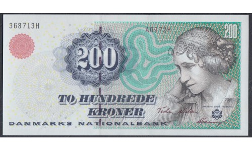 Дания 200 крон 2000 (DENMARK 200 Kroner 2000) P 57b: UNC