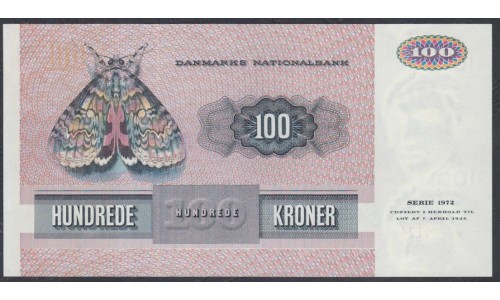 Дания 100 крон 1975 (DENMARK 100 Kroner 1975) P 51b : UNC