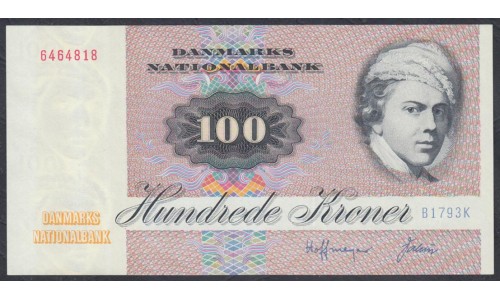 Дания 100 крон 1979 (DENMARK 100 Kroner 1979) P 51f : UNC