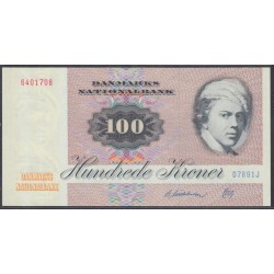 Дания 100 крон 1989, 6401708 (DENMARK 100 Kroner 1989) P 51s : UNC