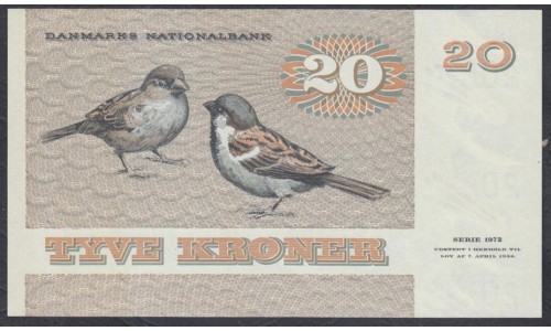 Дания 20 крон 1979 (DENMARK 20 Kroner 1979) P 49а : UNC