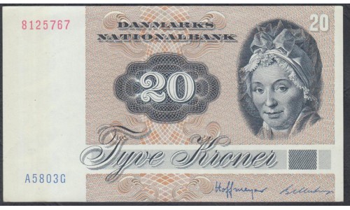 Дания 20 крон 1980 (DENMARK 20 Kroner 1980) P 49b : aUNC