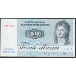 Дания 50 крон 1992 (DENMARK 50 Kroner 1992) P 50j : UNC-
