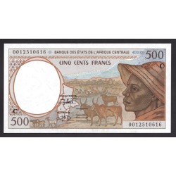 Центральные Африканские Штаты (Конго) 500 франков ND 2001 (CENTRAL AFRICAN STATES (CONGO) 500 francs ND 2001) P101Cg: Unc