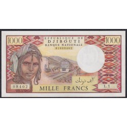 Джибути 1000 франков (1979-2005), L.1 08402 (Djibouti 1000 francs (1979-2005)) P 37a: UNC