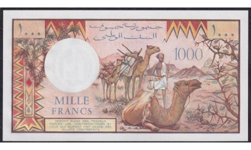 Джибути 1000 франков (1979-2005) (Djibouti 1000 francs (1979-2005)) P 37a : UNC