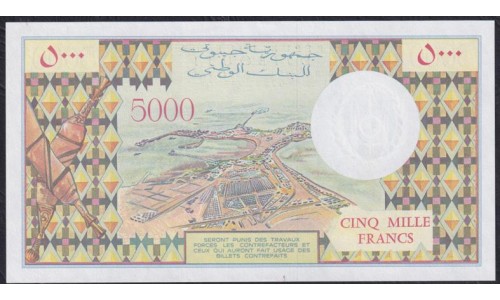 Джибути 5000 франков (1979-2002) (Djibouti 5000 francs (1979-2002)) P 38d: UNC