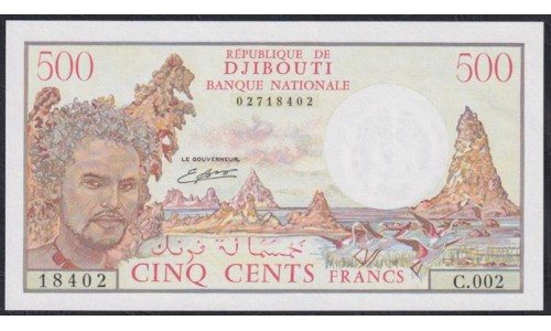 Джибути 500 франков (1979-1988) (Djibouti 500 francs (1979-1988)) P 36b: UNC