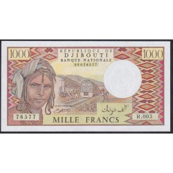 Джибути 1000 франков (1979-2005) (Djibouti 1000 francs (1979-2005)) P 37d(1): UNC