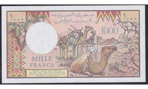 Джибути 1000 франков (1979-2005) (Djibouti 1000 francs (1979-2005)) P 37d(1): UNC