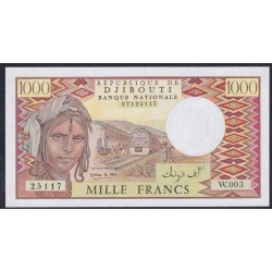 Джибути 1000 франков (1979-2005) (Djibouti 1000 francs (1979-2005)) P 37d(2): UNC