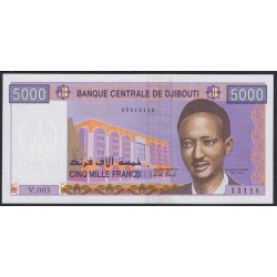 Джибути 5000 франков (2002) (Djibouti 5000 francs (2002)) P 44(2): UNC