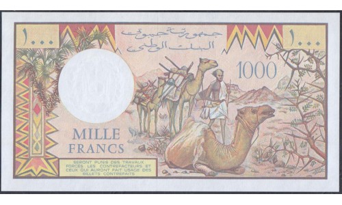 Джибути 1000 франков (1979-2005) (Djibouti 1000 francs (1979-2005)) P 37d: UNC