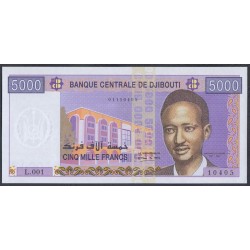 Джибути 5000 франков (2002) (Djibouti 5000 francs (2002)) P 44: UNC