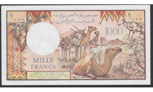 Джибути 1000 франков (1979-2005) (Djibouti 1000 francs (1979-2005)) P 37a : UNC
