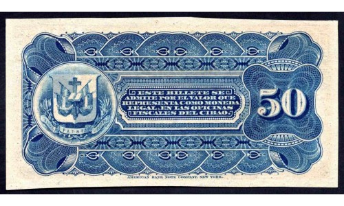 Доминиканская Республика 50 центаво (188..) (DOMINICAN REPUBLIC 50 centavos (188...)) P S102r : UNC