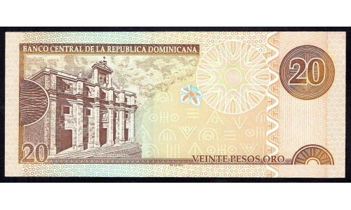 Доминиканская Республика 20 песо 2003 (DOMINICAN REPUBLIC 20 Pesos 2003) P 169c : UNC
