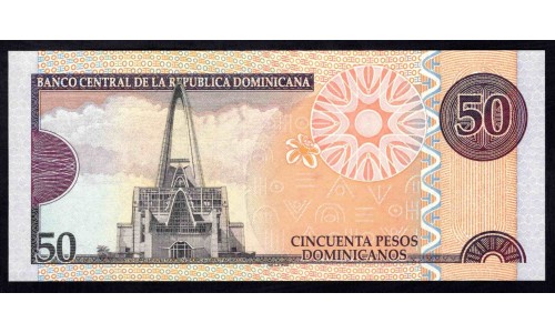 Доминиканская Республика 50 песо 2011 (DOMINICAN REPUBLIC 50 Pesos 2011) P 183а : UNC