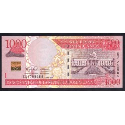 Доминиканская Республика 1000 песо 2011 (DOMINICAN REPUBLIC 1000 Pesos 2011) P 187а : UNC