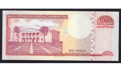 Доминиканская Республика 1000 песо 2011 (DOMINICAN REPUBLIC 1000 Pesos 2011) P 187а : UNC