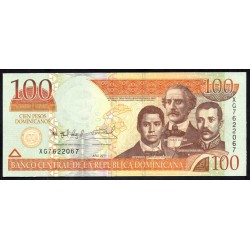 Доминиканская Республика 100 песо 2011 (DOMINICAN REPUBLIC 100 Pesos 2011) P 184b : UNC