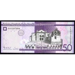 Доминиканская Республика 50 песо 2014 (DOMINICAN REPUBLIC 50 Pesos 2014) P 189а : UNC