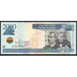 Доминиканская Республика 2000 песо 2011 (DOMINICAN REPUBLIC 2000 Pesos 2011) P 188а : UNC